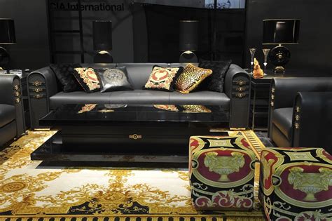 versace furniture toronto|living room with Versace painting.